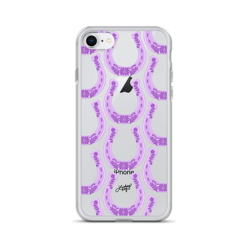 Patrón de ilustración de herradura - Funda transparente para iPhone®