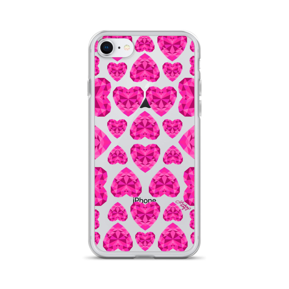 Pink Jewels - Clear Case for iPhone®