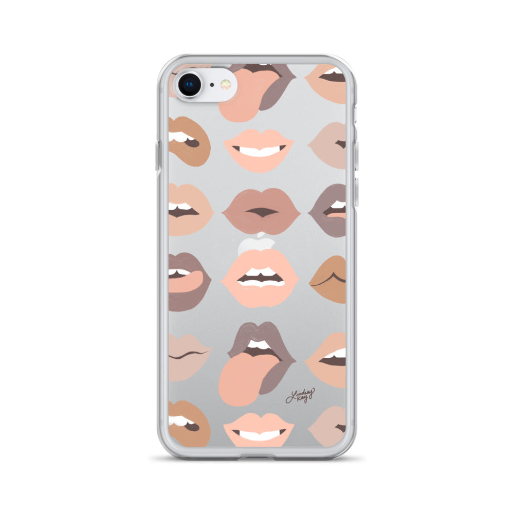 Neutral Lips of Love - Clear Case for iPhone®