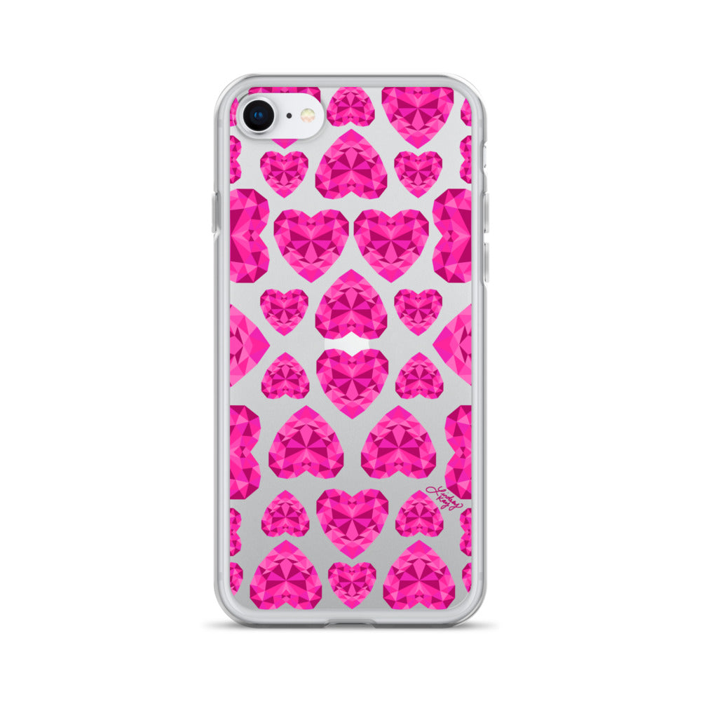 Pink Jewels - Clear Case for iPhone®
