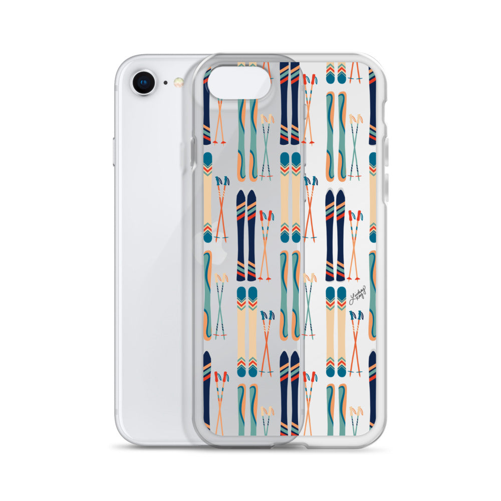 Esquís y bastones - Funda transparente para iPhone®