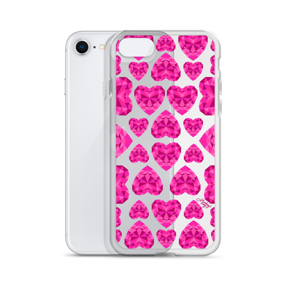 Pink Jewels - Clear Case for iPhone®