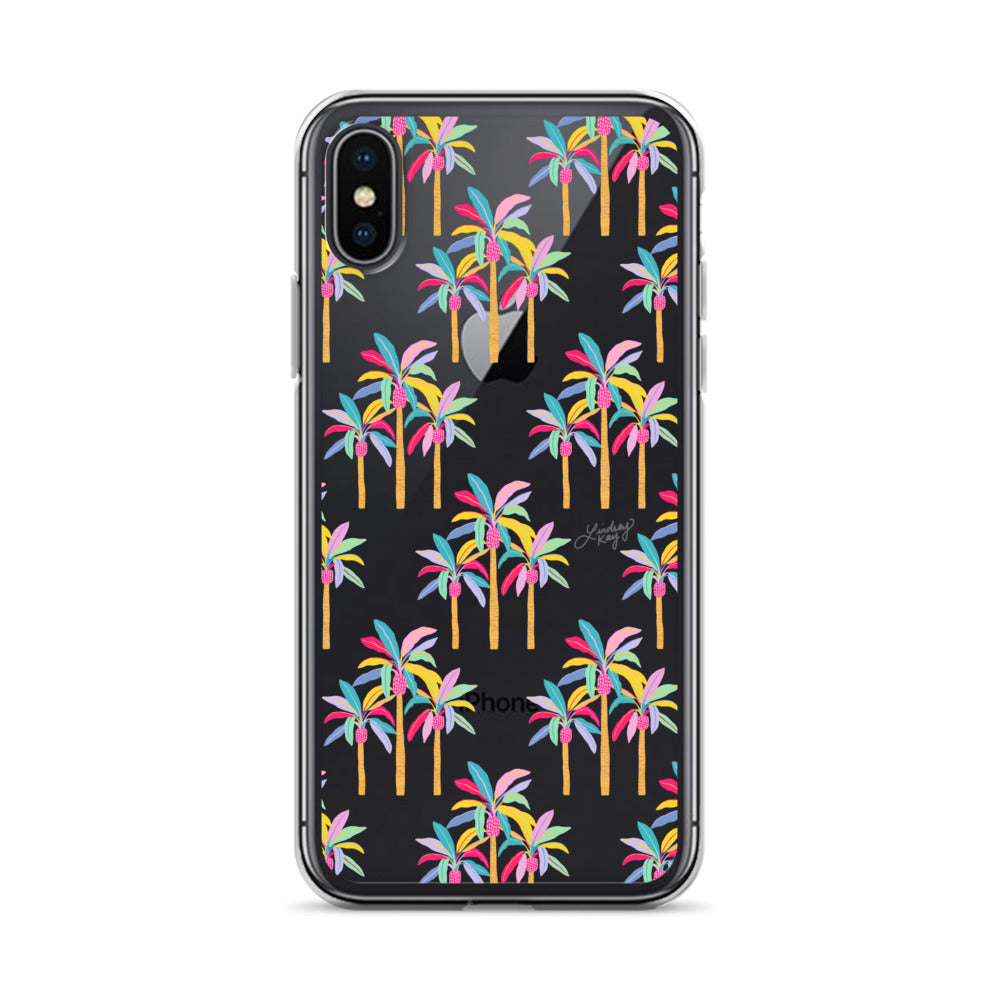 Palm Tree Pattern (Pastel Palette) - iPhone Case