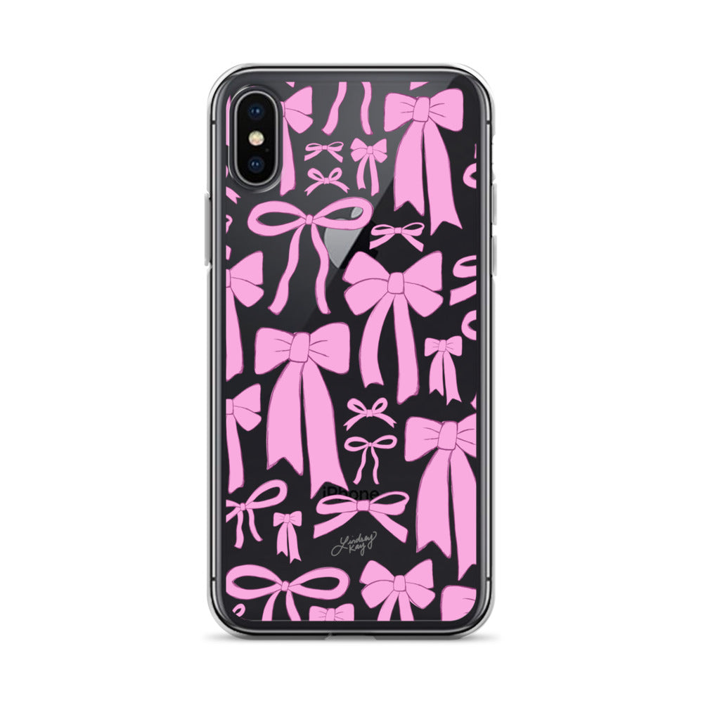 Pink Ribbon Pattern - Clear Case for iPhone®