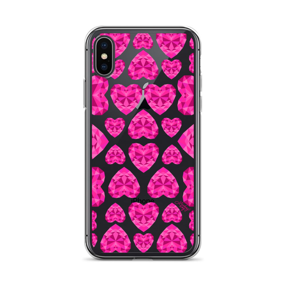Pink Jewels - Clear Case for iPhone®