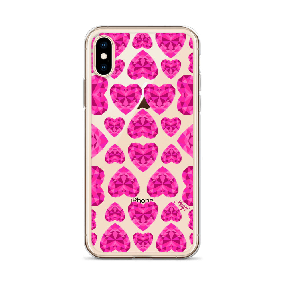 Pink Jewels - Clear Case for iPhone®