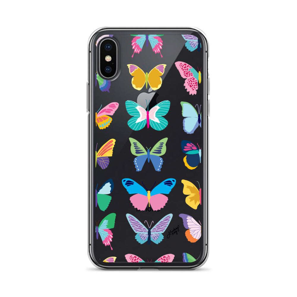 Colorful Butterflies - Clear Case for iPhone®