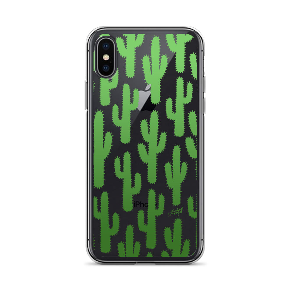 Gradient Green Cactus - Clear Case for iPhone®