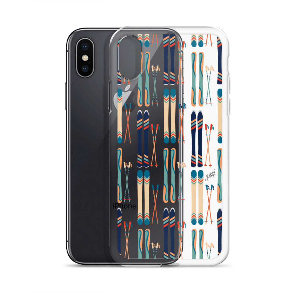 Esquís y bastones - Funda transparente para iPhone®