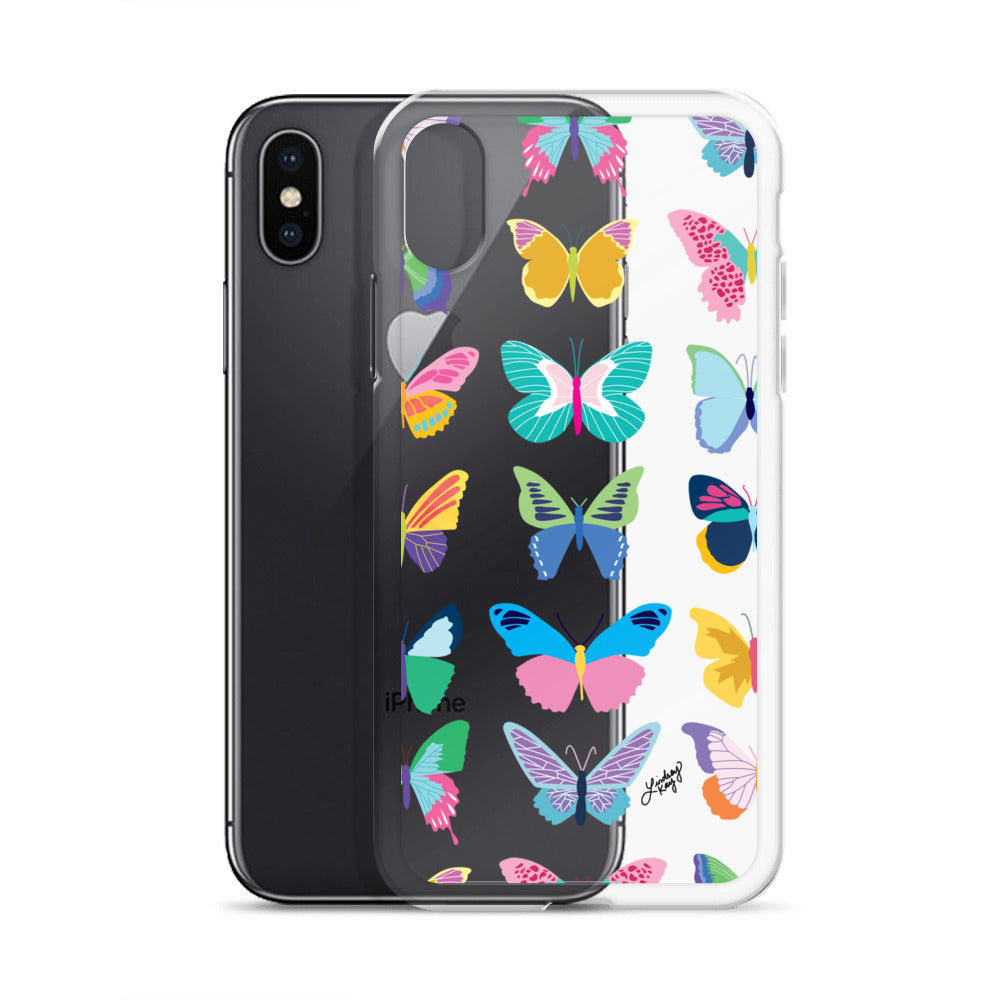 Colorful Butterflies - Clear Case for iPhone®
