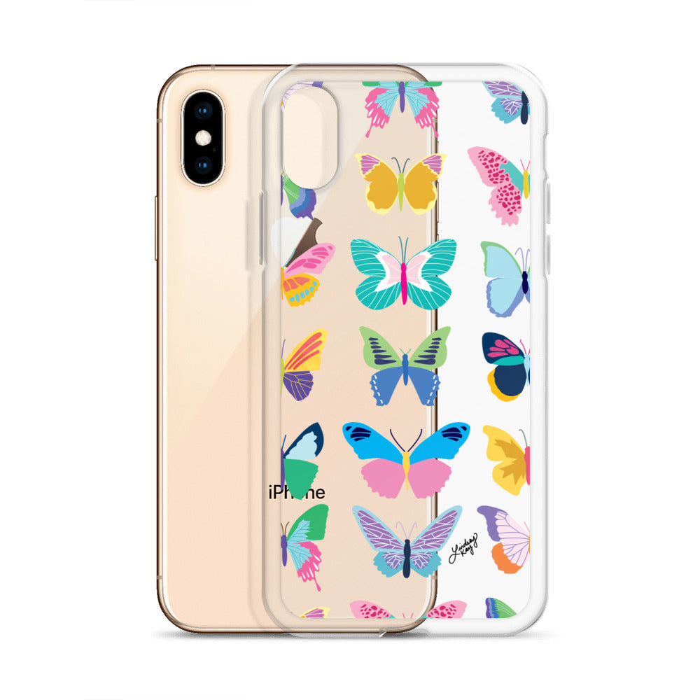Colorful Butterflies - Clear Case for iPhone®