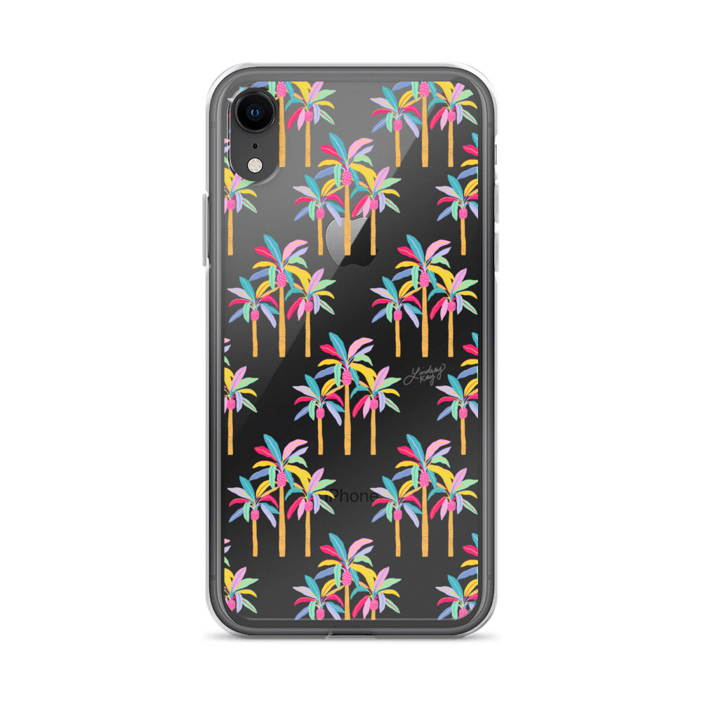 Palm Tree Pattern (Pastel Palette) - iPhone Case