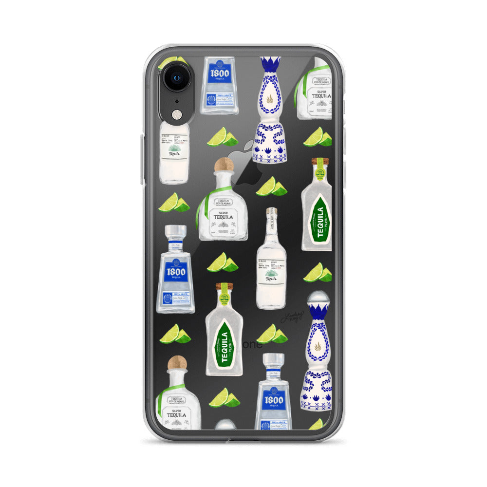 Tequila Bottles Illustration - Clear Case for iPhone®