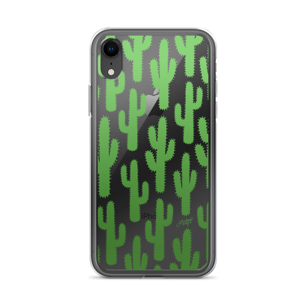Gradient Green Cactus - Clear Case for iPhone®