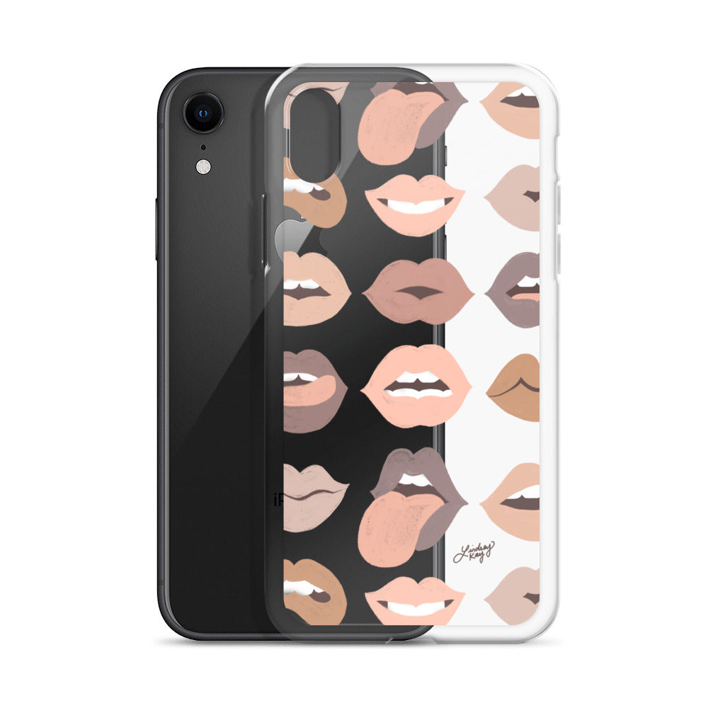 Neutral Lips of Love - Clear Case for iPhone®