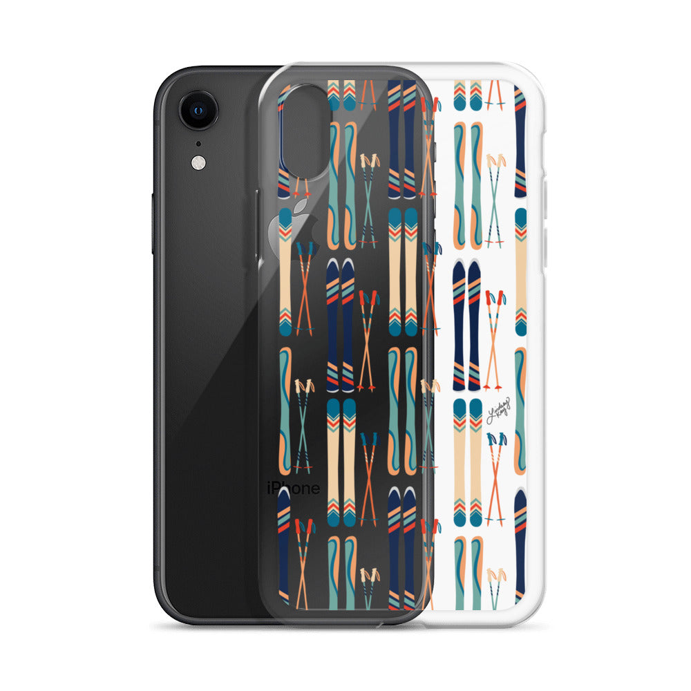 Esquís y bastones - Funda transparente para iPhone®