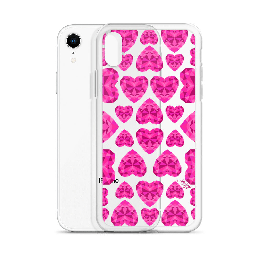 Pink Jewels - Clear Case for iPhone®