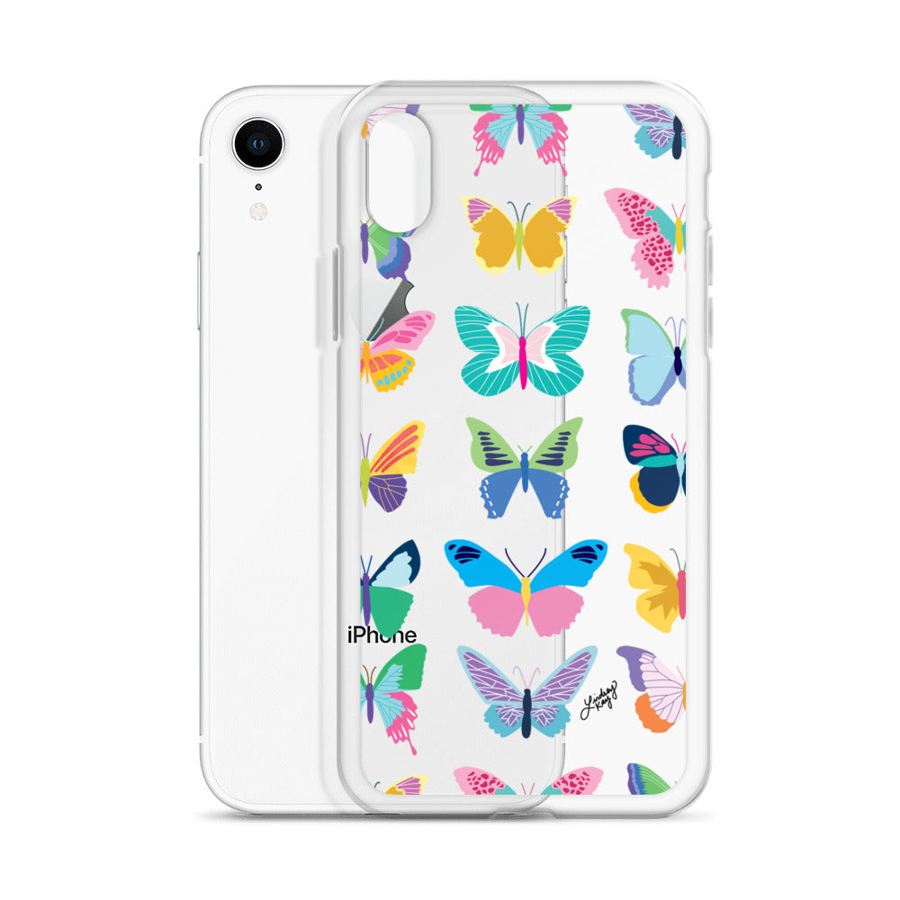 Colorful Butterflies - Clear Case for iPhone®