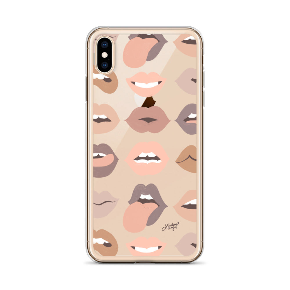 Neutral Lips of Love - Clear Case for iPhone®