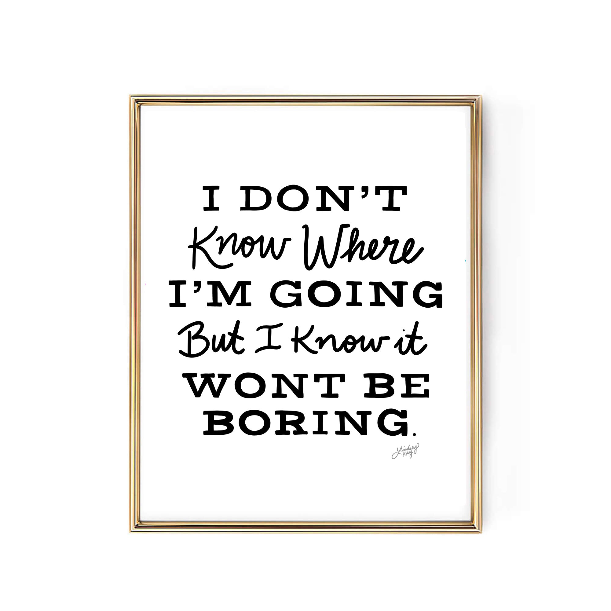 Inspirational Lyrics Quote - Art Print