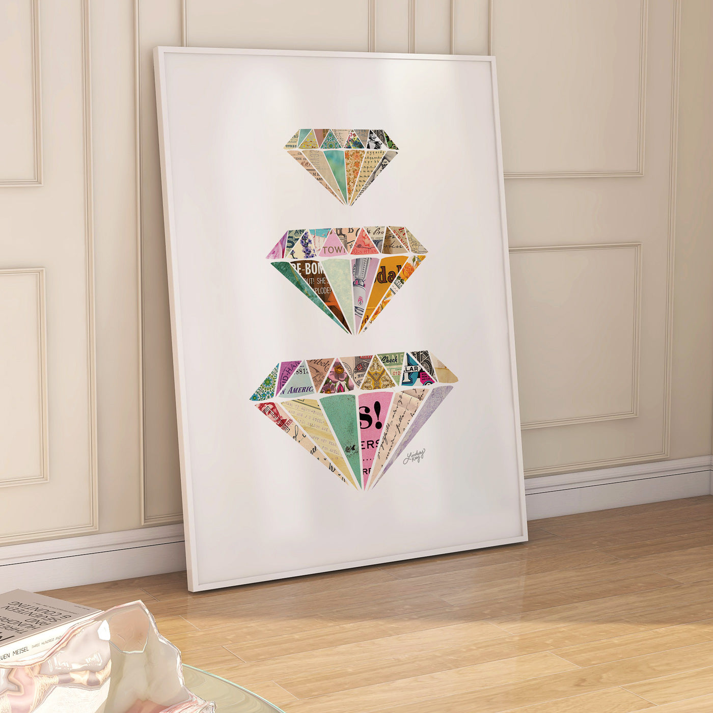Color Diamonds Collage - Art Print - Lindsey Kay Collective