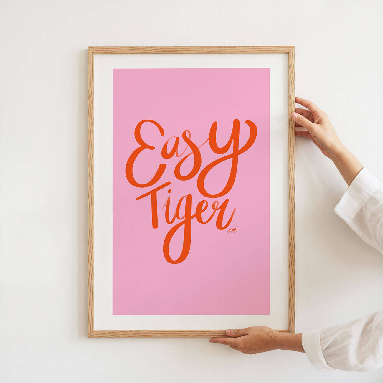 Easy Tiger (Pink Palette) - Art Print