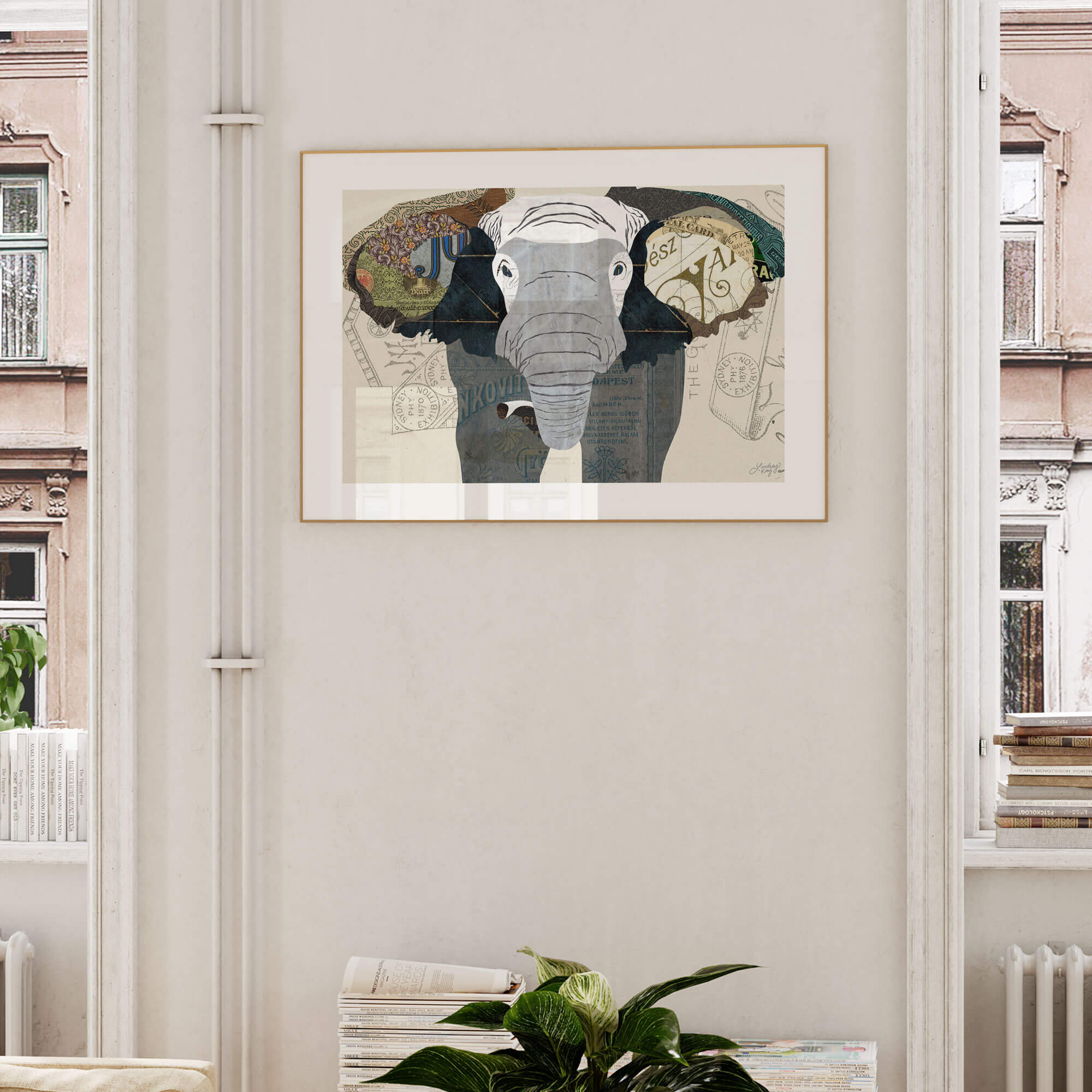Elephant Collage - Art Print - Lindsey Kay Collective