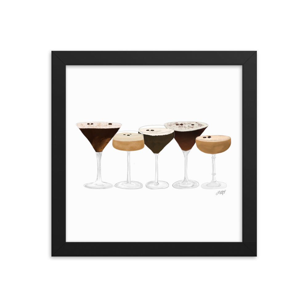 Espresso Martinis - Framed Matte Print