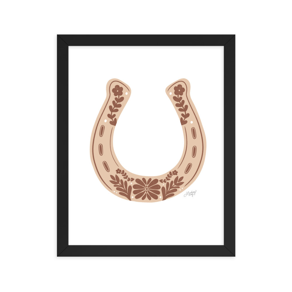 Brown Horseshoe - Framed Matte Print