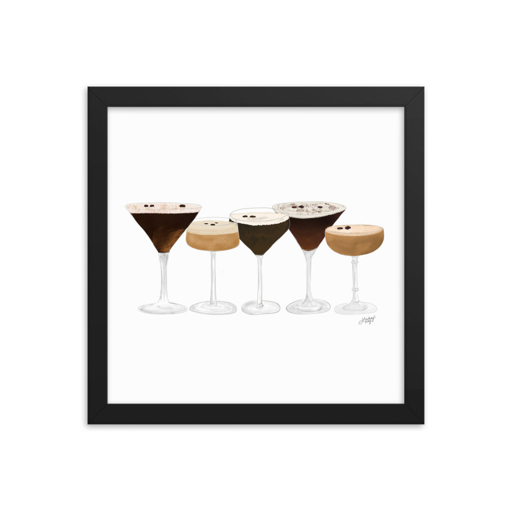Espresso Martinis - Framed Matte Print