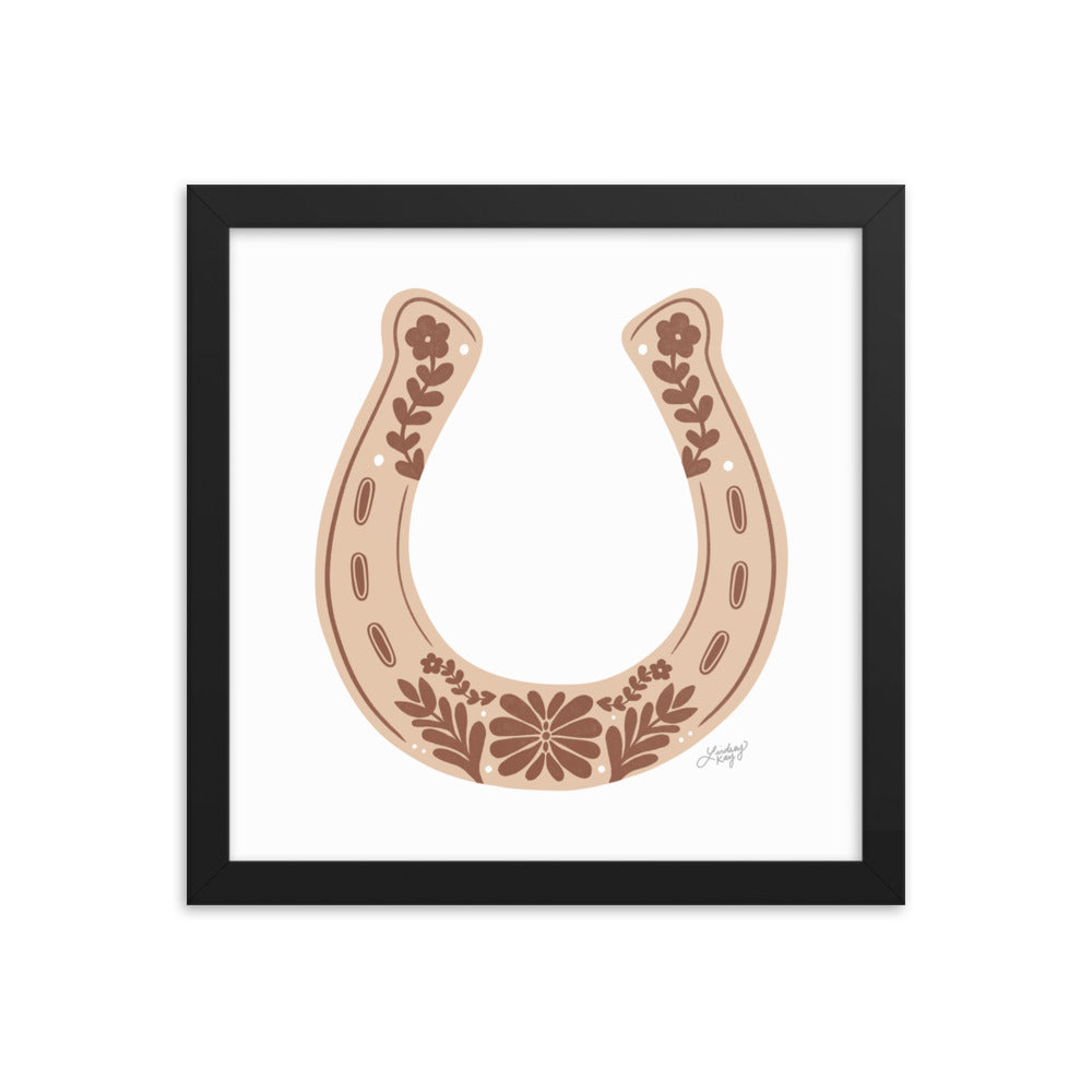 Brown Horseshoe - Framed Matte Print