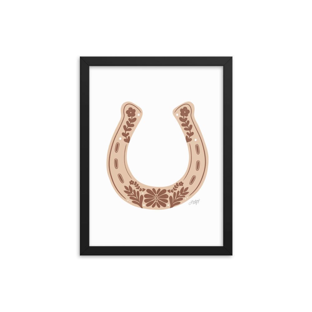 Brown Horseshoe - Framed Matte Print