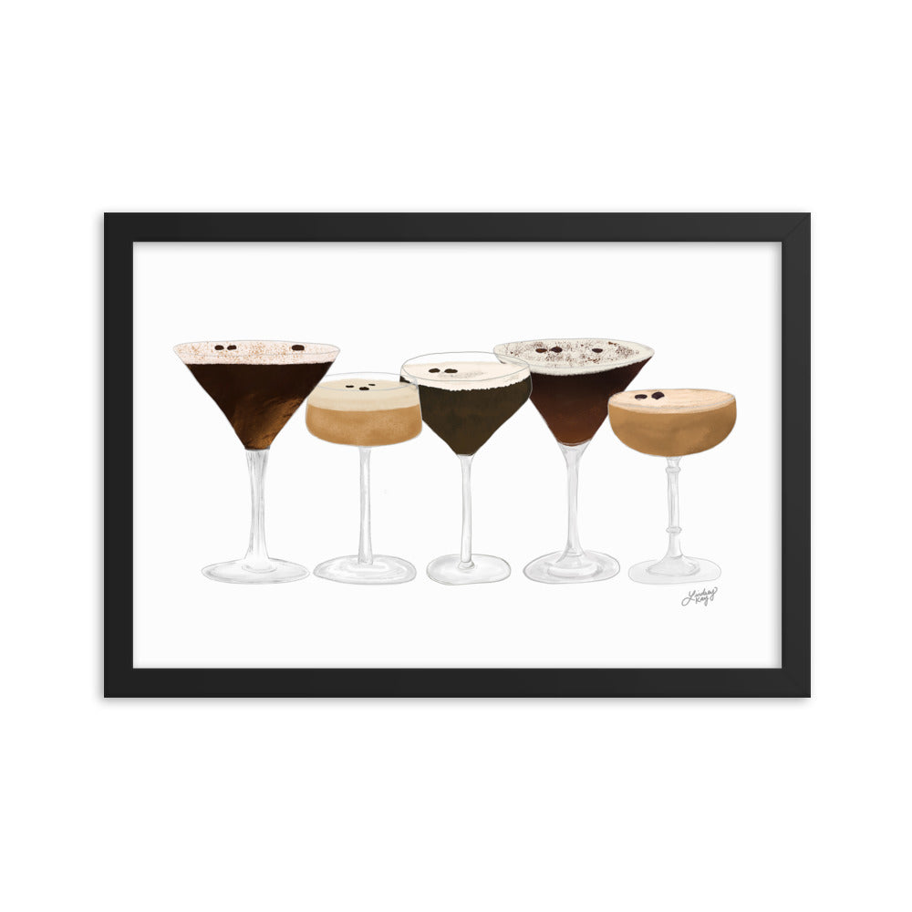 Espresso Martinis - Framed Matte Print