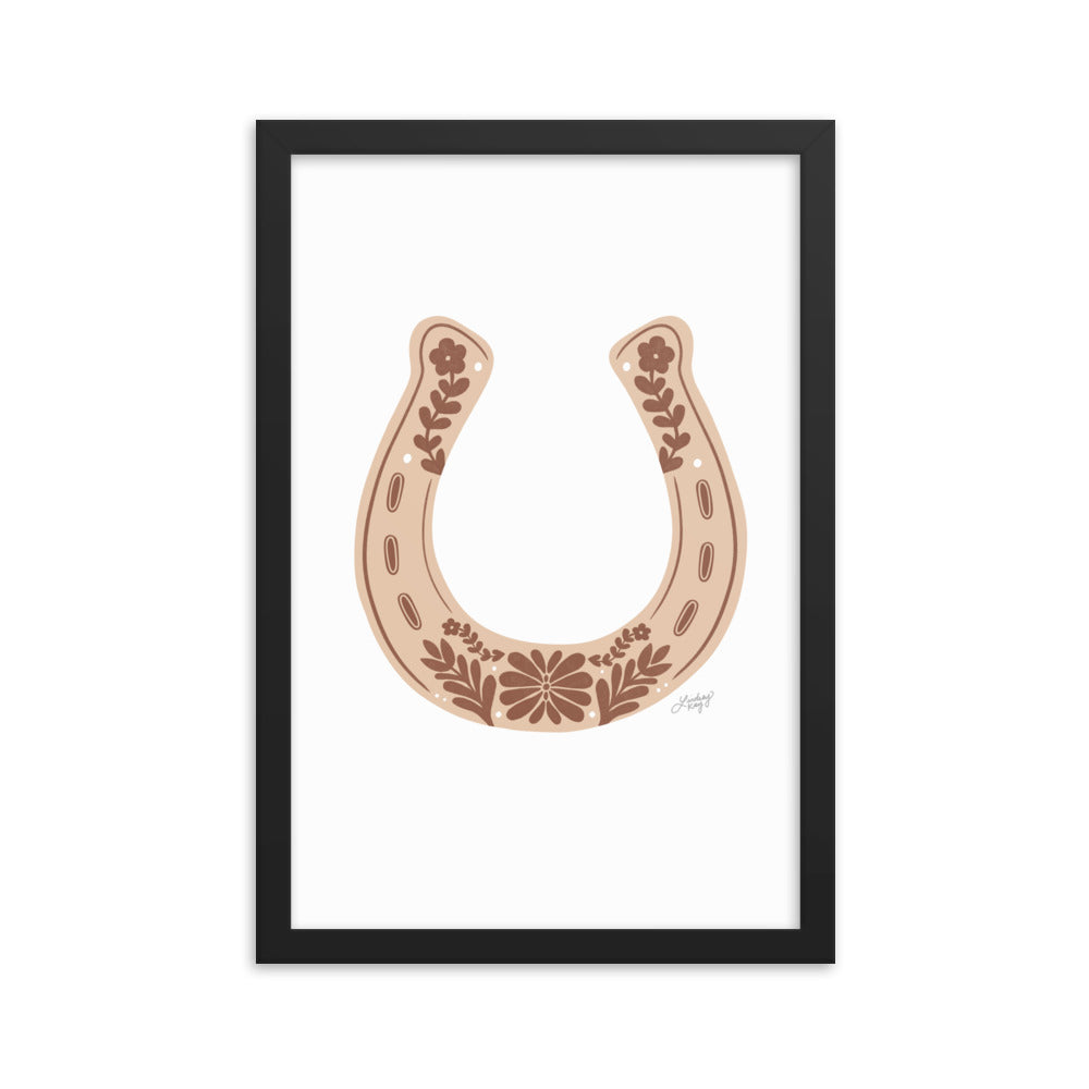 Brown Horseshoe - Framed Matte Print