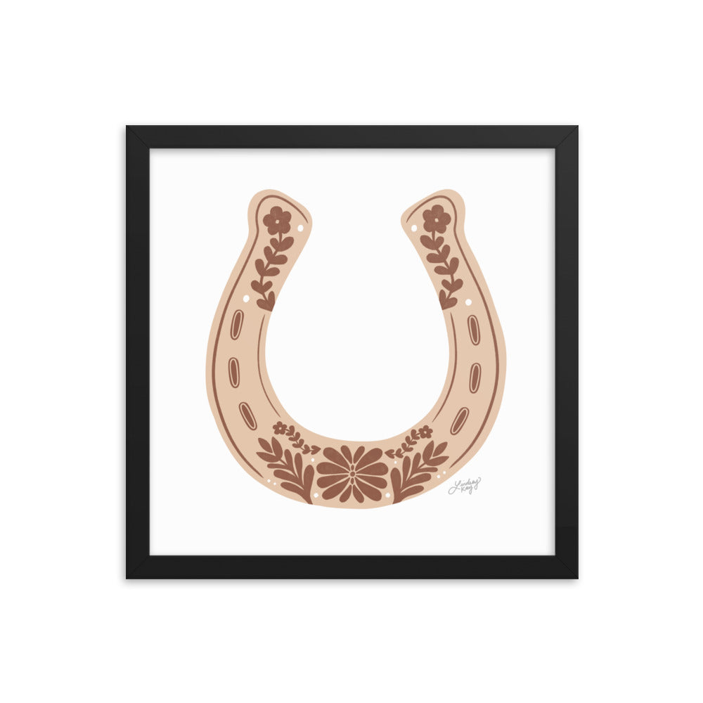 Brown Horseshoe - Framed Matte Print