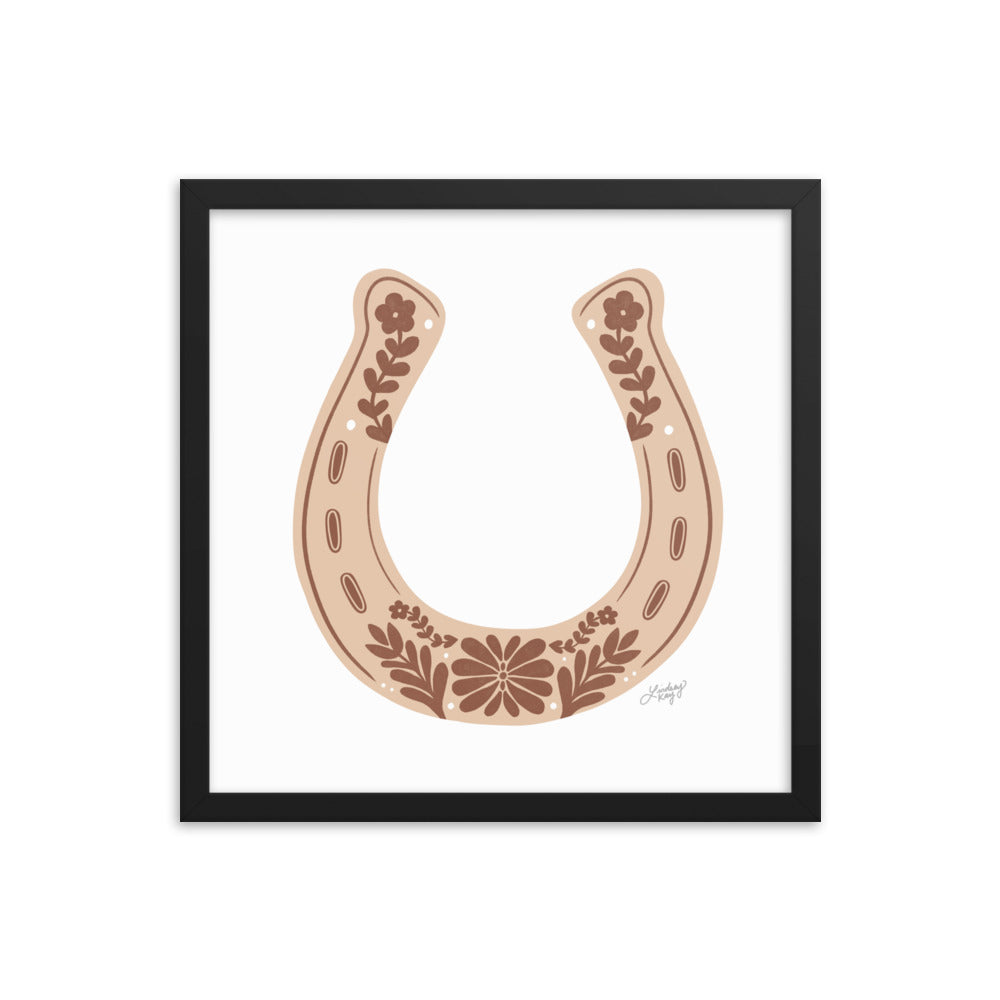 Brown Horseshoe - Framed Matte Print
