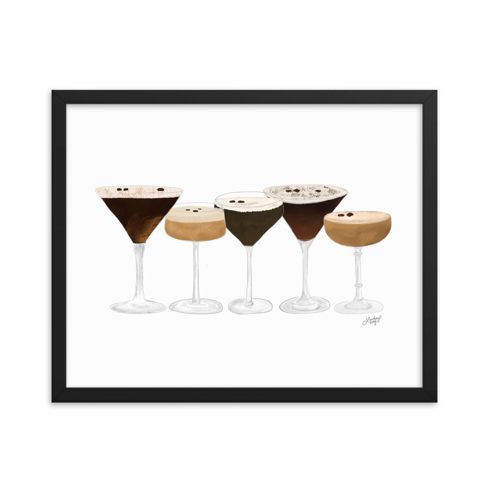 Espresso Martinis - Framed Matte Print