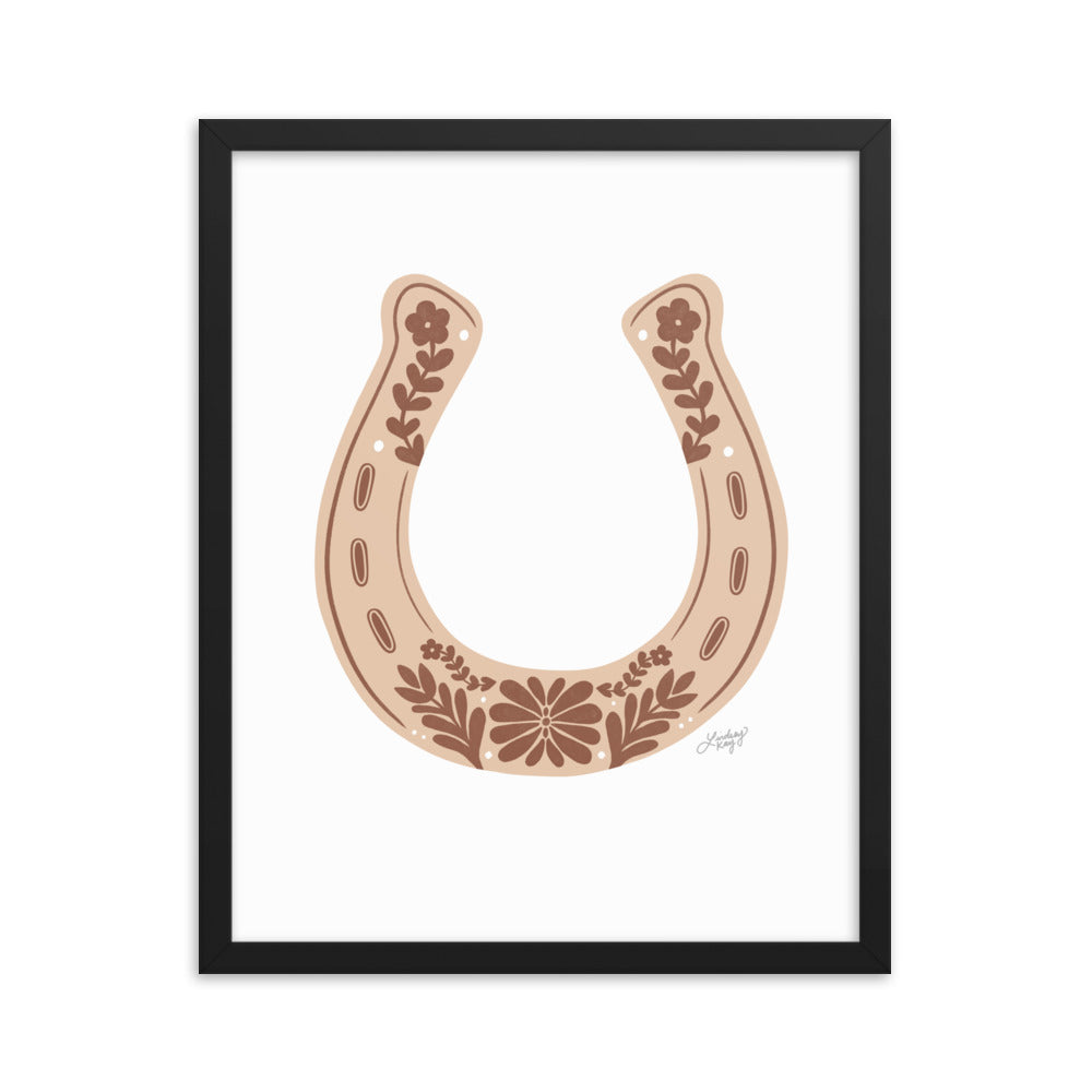 Brown Horseshoe - Framed Matte Print