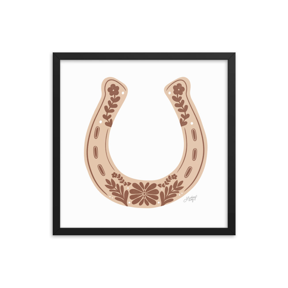 Brown Horseshoe - Framed Matte Print