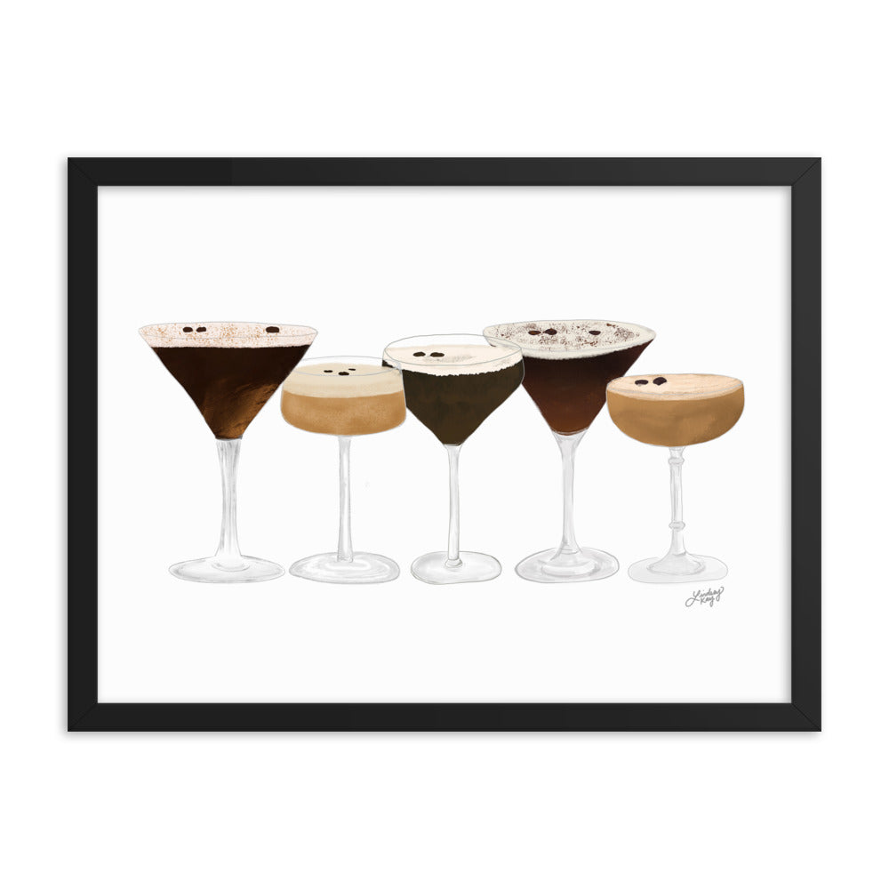 Espresso Martinis - Framed Matte Print
