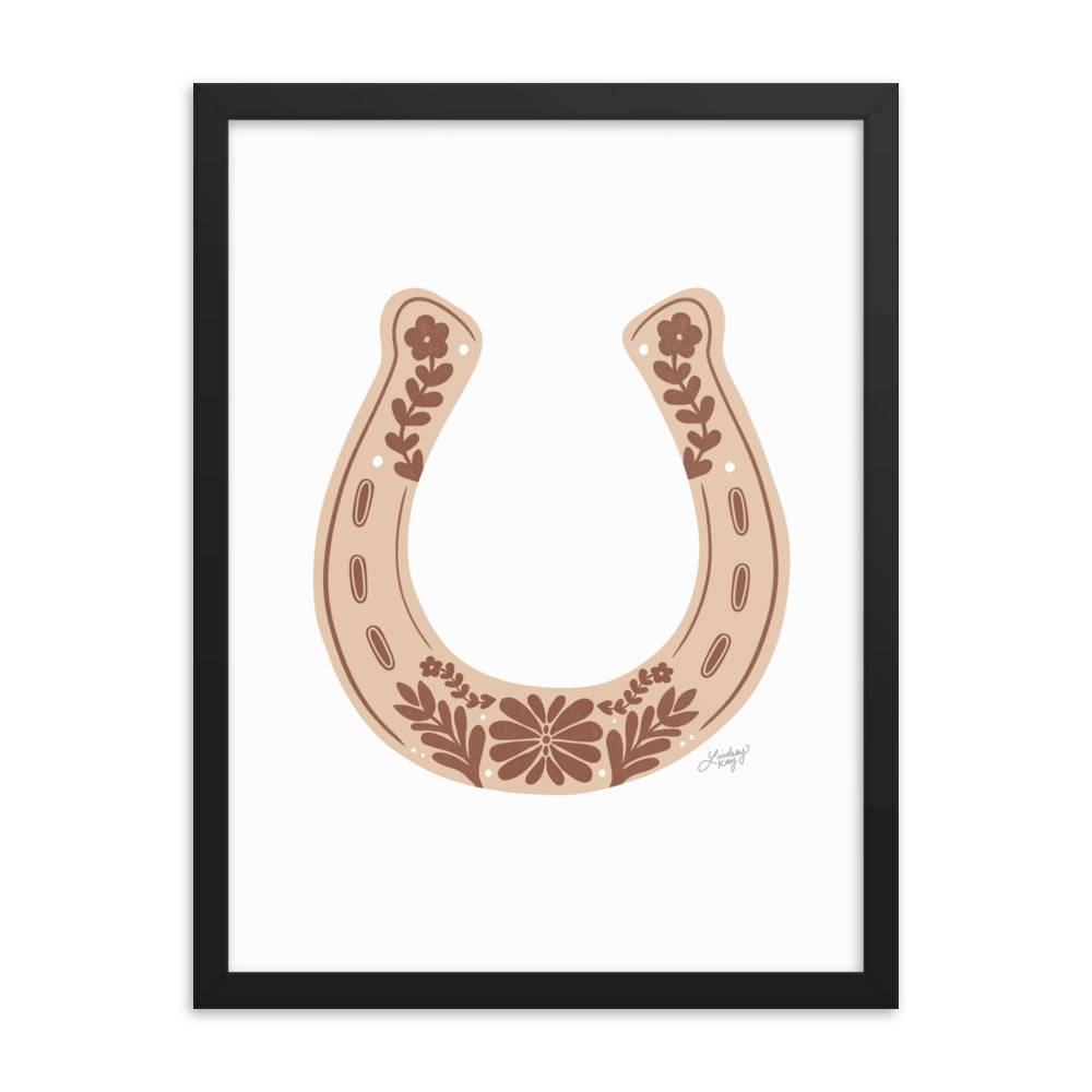 Brown Horseshoe - Framed Matte Print