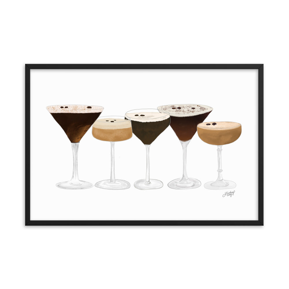 Espresso Martinis - Framed Matte Print