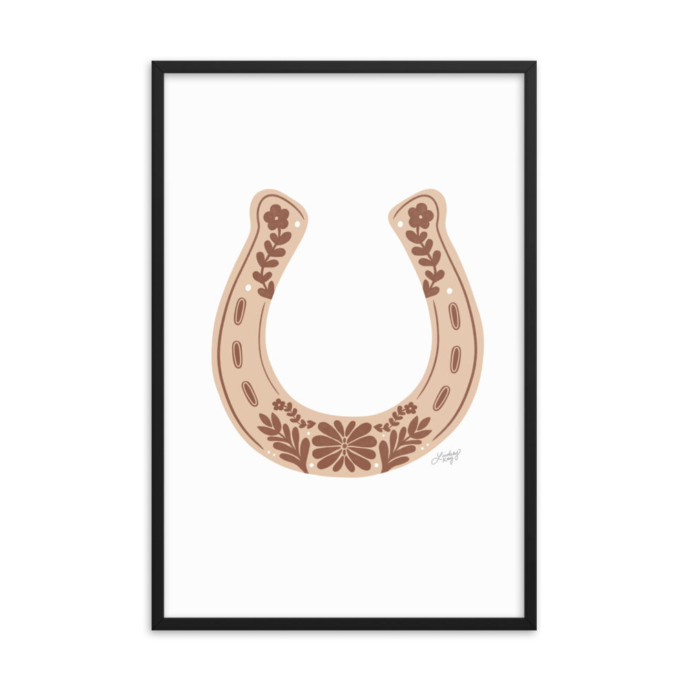Brown Horseshoe - Framed Matte Print