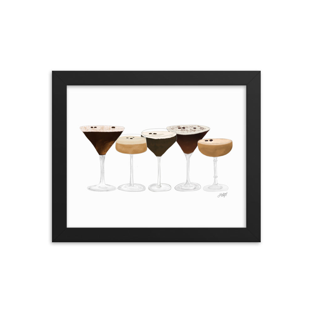 Espresso Martinis - Framed Matte Print