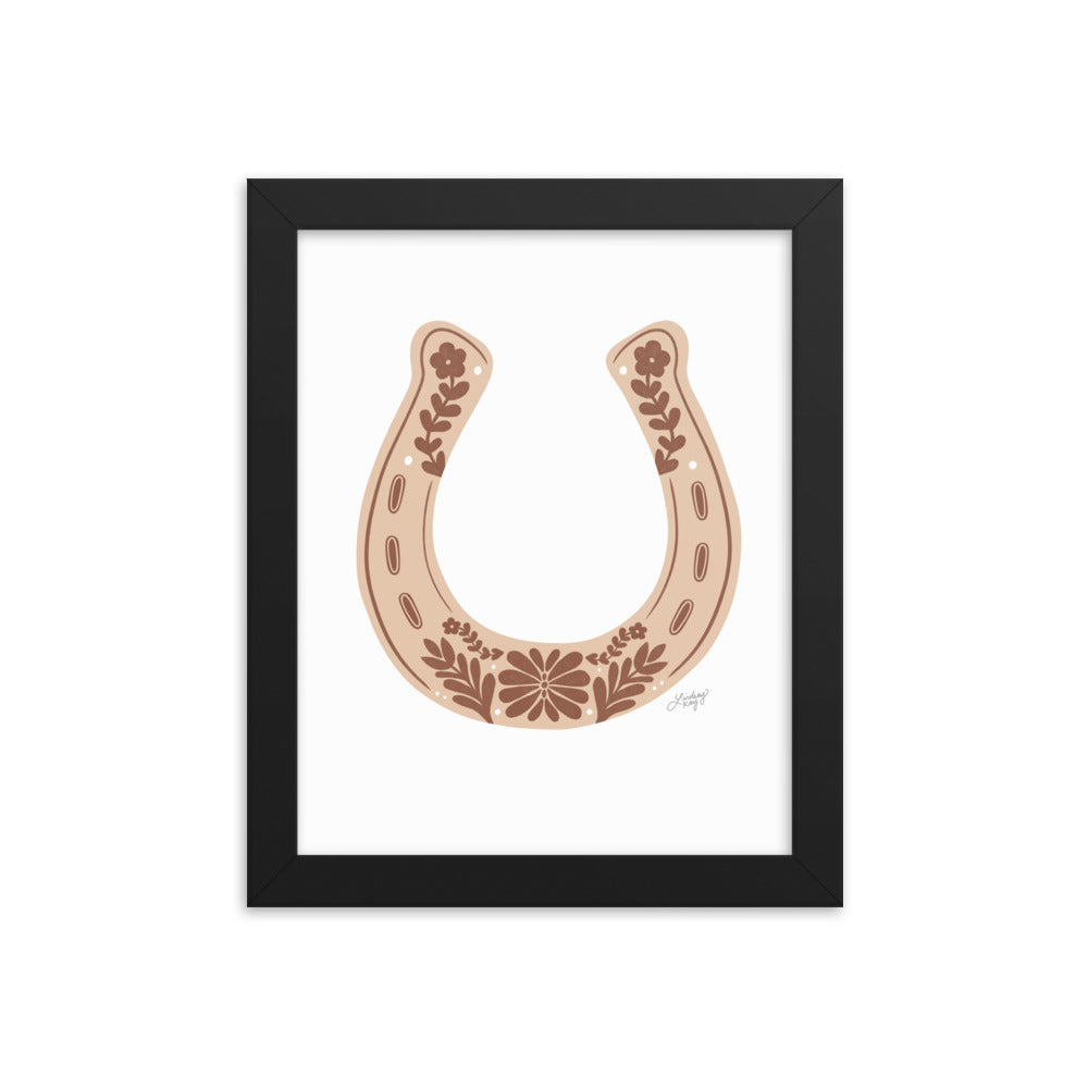 Brown Horseshoe - Framed Matte Print