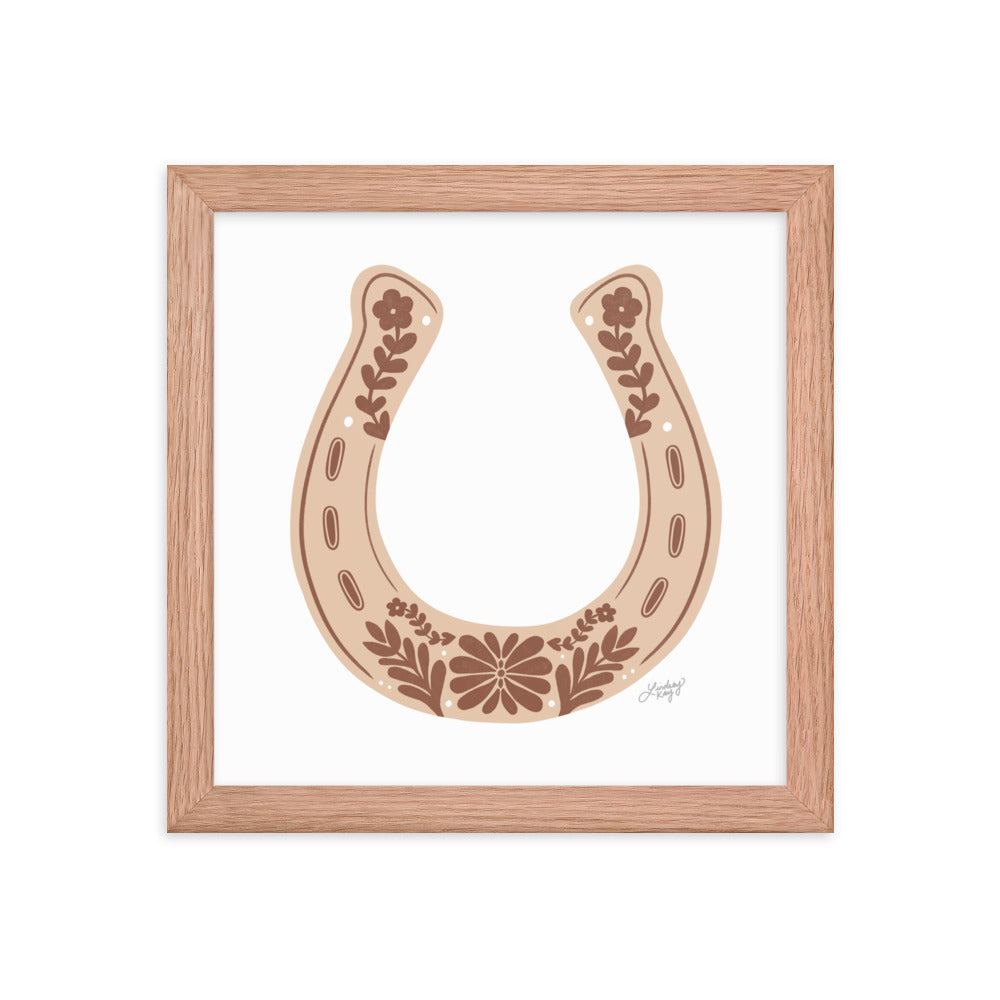 Brown Horseshoe - Framed Matte Print