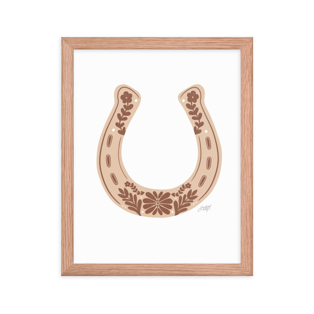 Brown Horseshoe - Framed Matte Print