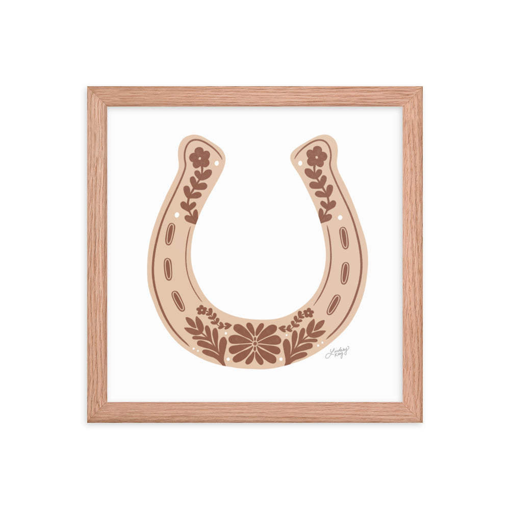 Brown Horseshoe - Framed Matte Print