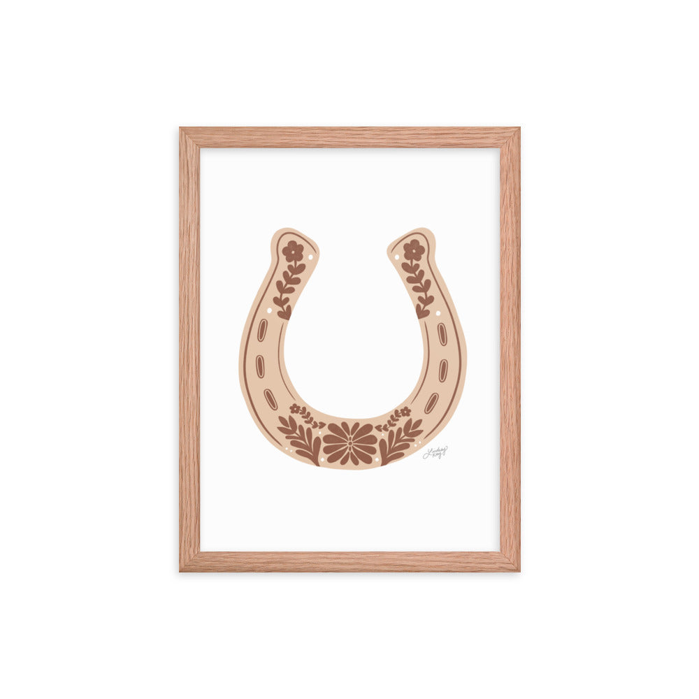 Brown Horseshoe - Framed Matte Print