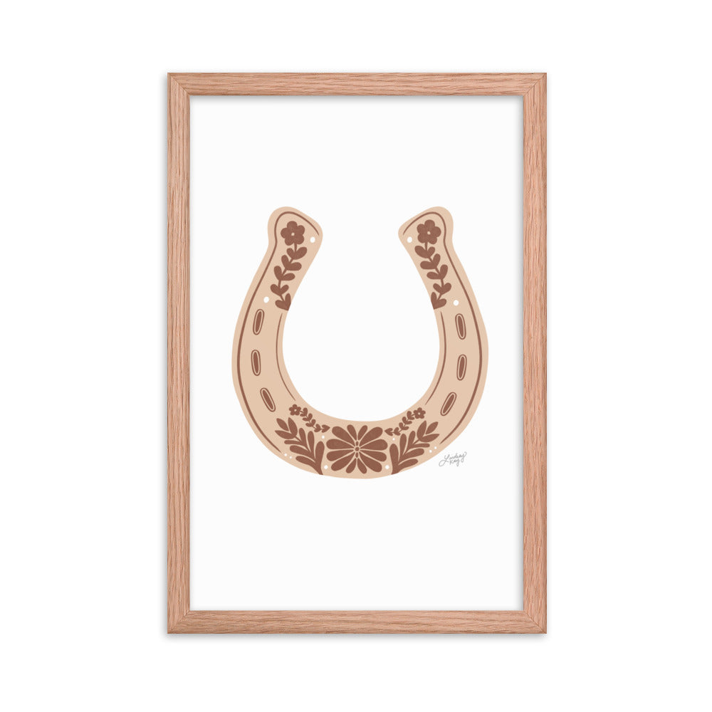 Brown Horseshoe - Framed Matte Print